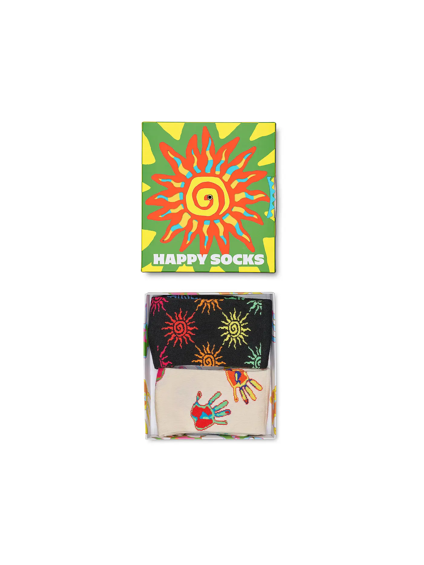 HAPPY SOCKS | Herren Socken Geschenkbox SUMMER SWIRL 2er Pkg. 41-46 green | 